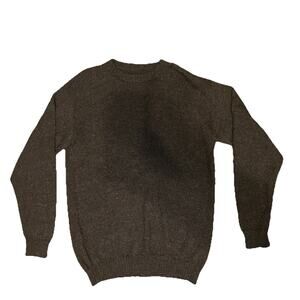 Gryam Galleries Brown Alpaca Oversized Sweater XL Peru Warm Fall Winter Layer
